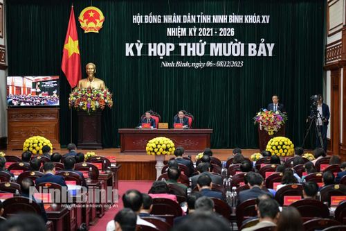 Quang cảnh phiên bế mạc Kỳ họp.