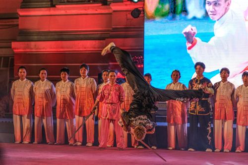 Bài biểu diễn kiếm thuật đến từ thành viên đội tuyển Wushu TP HCM