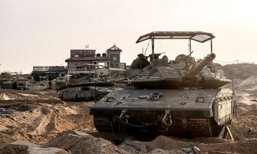 Xe tăng Israel tham gia chiến dịch tiến công Dải Gaza ngày 2/11. Ảnh: IDF