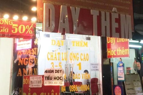 Một cơ sở dạy thêm tại TPHCM tháng 12/2019. Ảnh: Lê Nam