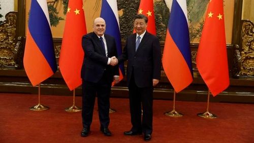 Thủ tướng Nga Mikhail Mishustin hội kiến Chủ tịch Trung Quốc Tập Cận Bình (Ảnh: GOVERNMENT.RU)