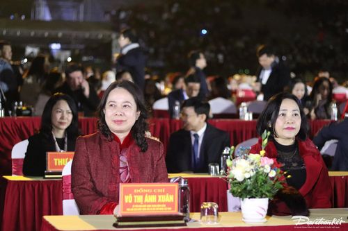 Phó Chủ tịch nước Võ Thị Ánh Xuân dự lễ khai mạc Festival. Ảnh: Đình Minh.