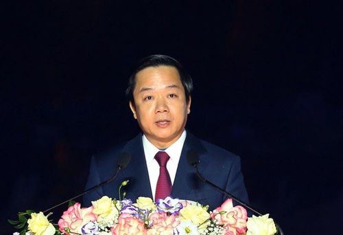 Ông Phạm Quang Ngọc, Chủ tịch UBND tỉnh Ninh Bình phát biểu khai mạc Festival.