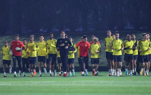  Malaysia tập luyện trước Asian Cup 2023. 