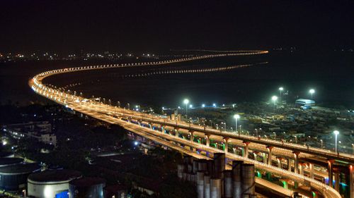 Khánh thành cầu vượt biển dài nhất Ấn Độ Atal Setu. Ảnh: thehindu.com