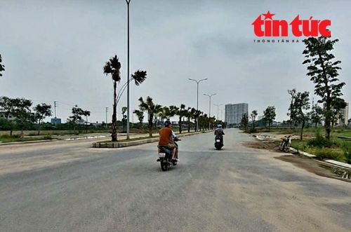 Hạ tầng điện, đường sá... trong khu đô thị đã hoàn thành.