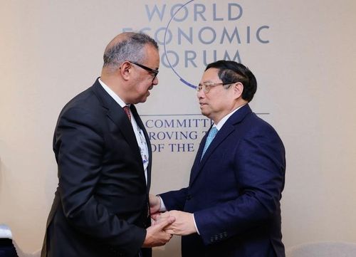 Tổng Giám đốc WHO Tedros Adhanom Ghebreyesus đánh giá cao các nỗ lực của Việt Nam trong phòng chống dịch bệnh Covid-19. Ảnh: VGP
