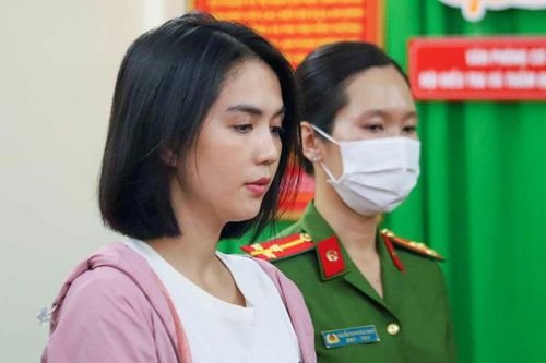 Ngọc Trinh thời điểm bị bắt. (Ảnh Công an cung cấp)