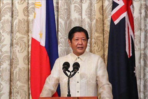 Tổng thống Philippines Ferdinand Marcos Jr. phát biểu tại Manila. Ảnh: AFP/TTXVN