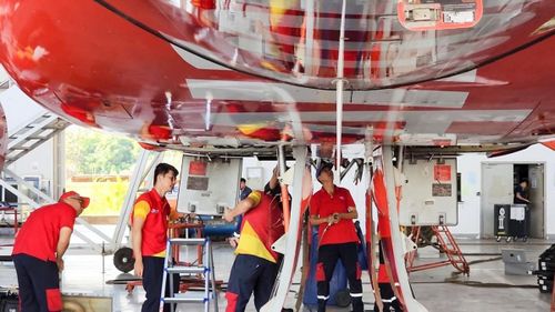 Trung tâm kỹ thuật bảo dưỡng tàu bay tại Lào giúp Vietjet chủ động trong công tác sửa chữa, bảo dưỡng tàu bay. Ảnh: TL