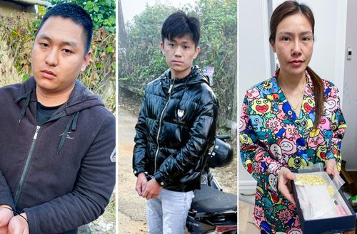 Đối tượng Triệu Anh Dũng (26 tuổi, ngụ tại xã Đam B’ri), Nguyễn Trung Hiếu (18 tuổi, ngụ tại phường 1) và Bùi Thị Huệ (33 tuổi, ngụ tại xã Lộc Nga, thành phố Bảo Lộc) bị bắt giữ.