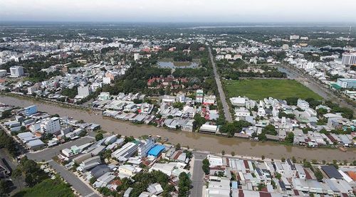 Quang cảnh nội ô TP Cao Lãnh nhìn từ trên cao (Ảnh: P.L)