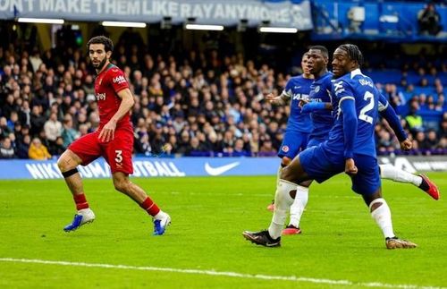Axel Disasi phản lưới nhà khiến Chelsea bị dẫn ngược 1-2 ở phút 43.