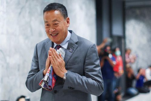 Ông Srettha Thavisin tại trụ sở đảng Pheu Thai tại Bangkok, Thái Lan, ngày 23/8/2023. Ảnh: Reuters