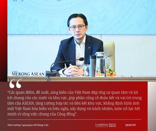 Thứ trưởng Ngoại giao Đỗ Hùng Việt chủ trì cuộc họp liên ngành tổng kết hợp tác ASEAN, sự tham gia của Việt Nam trong năm 2023 và phương hướng năm 2024, ngày 27/12/2023. Ảnh: Đỗ Thảo - Mekong ASEAN