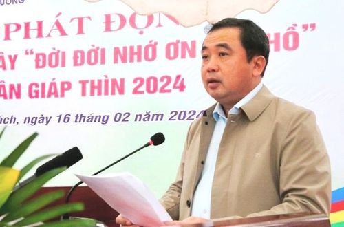 Bí thư Tỉnh ủy Hải Dương Trần Đức Thắng phát biểu tại buổi lễ.