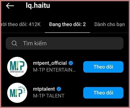 Hải Tú không chỉ nhấn nút bỏ theo dõi Sơn Tùng trên các trang mạng xã hội 