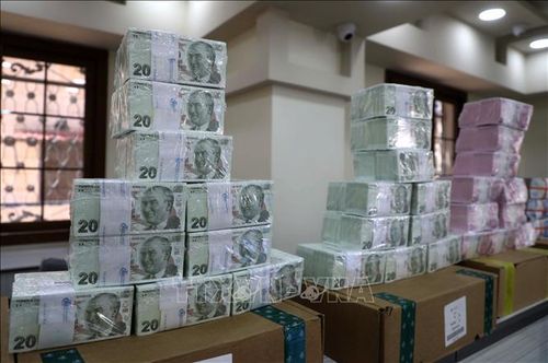 Đồng lira của Thổ Nhĩ Kỳ. Ảnh: AFP/TTXVN