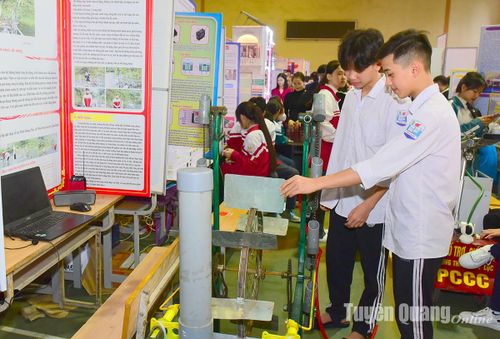 Một số dự án, sản phẩm tham dự cuộc thi Khoa học kỹ thuật cấp tỉnh dành cho học sinh trung học.