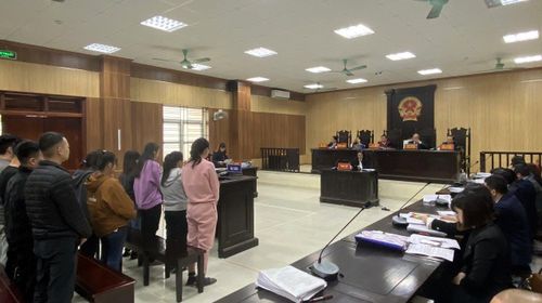 Toàn cảnh phiên tòa sơ thẩm.
