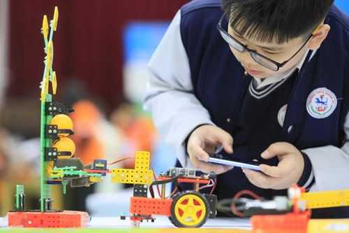 Học sinh say sưa với các hoạt động STEM.