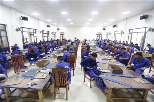 Công tác đào tạo nghề cho học viên luôn được chú trọng để học viên dễ dàng tìm được công việc phù hợp sau khi tái hòa nhập cộng đồng.
