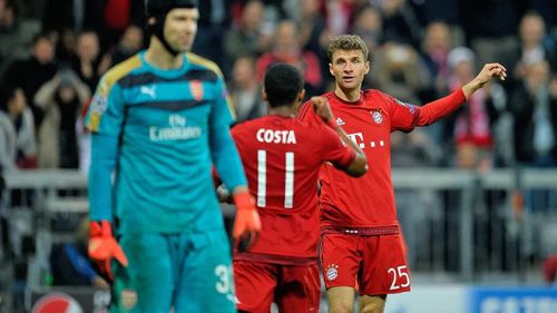 Thomas Muller và Bayern từng thắng đậm Arsenal hồi năm 2017.
