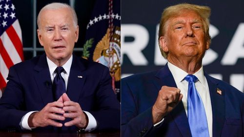 Tổng thống Joe Biden và cựu Tổng thống Donald Trump. Ảnh: AP