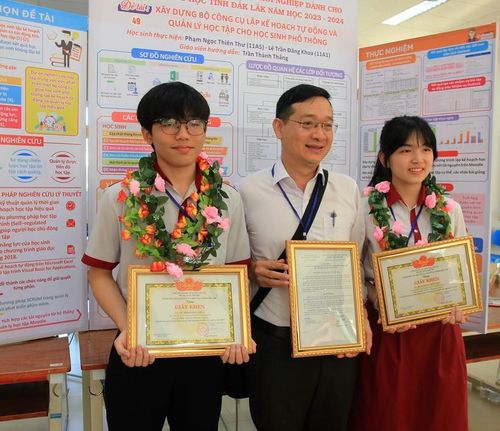 Dự án của học sinh Trường THCS và THPT Đông Du, TP Buôn Ma Thuột. (Ảnh: TL)