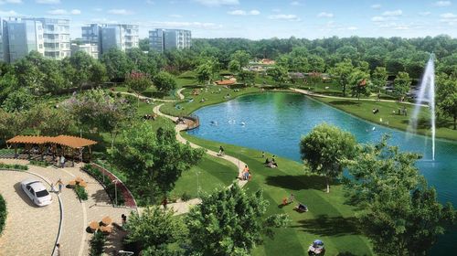 Công viên với mật độ xanh dày đặc tại dự án Celadon City