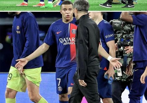 Mbappe nhiều lần xảy ra cự cãi với HLV Enrique mùa này.