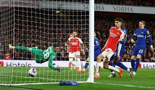  Hủy diệt Chelsea, Arsenal tiếp tục giữ vững ngôi đầu Premier League. Ảnh: Getty 