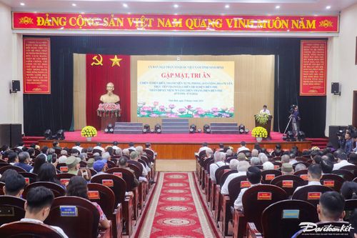 Buổi gặp mặt, tri ân chiến sỹ Điện Biên, TNXP, DCHT tại Ninh Bình. Ảnh: Đình Minh