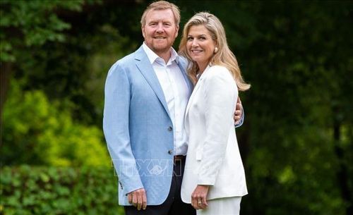 Nhà Vua Hà Lan Willem-Alexander (trái) và Hoàng hậu Maxima. Ảnh tư liệu: RVD/TTXVN