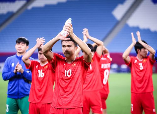 Các cầu thủ U23 Việt Nam tiếc nuối chia tay giải đấu. Nguồn: AFC