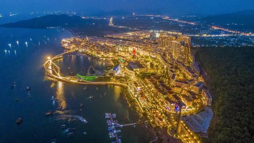 Khu dịch vụ du lịch, nghỉ dưỡng chất lượng cao "Thị trấn Địa Trung Hải" phía Nam đảo Phú Quốc, do tập đoàn Sungroup đầu tư.