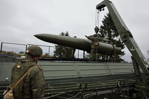 Nga có thể phóng hệ thống tên lửa Iskander-M trong cuộc tập trận. Ảnh: Sputnik