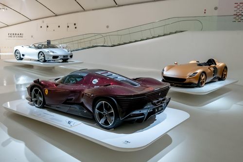 Đa số các mẫu xe trong triển lãm là tác phẩm của bộ phận cá nhân hóa Ferrari Tailor Made. Ngoài ra, một số chiếc sở hữu thiết kế độc nhất thuộc chương trình Special Projects, hay còn được gọi là Portfolio Coachbuilding Programme.