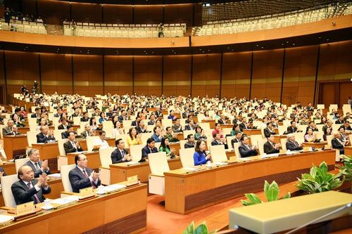 Các đại biểu dự phiên khai mạc Kỳ họp thứ 7, Quốc hội khóa XV. Ảnh: daibieunhandan.vn
