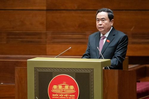 Phó chủ tịch thường trực Quốc hội Trần Thanh Mẫn phát biểu khai mạc kỳ họp.