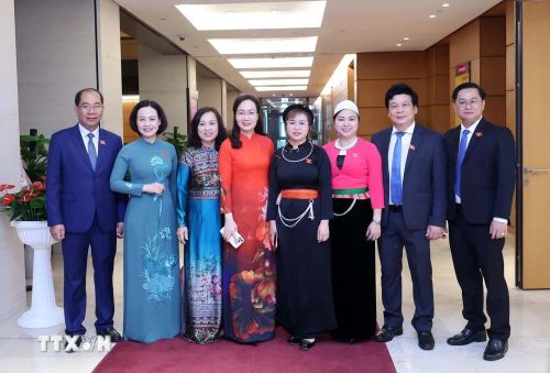  Đại biểu Quốc hội dự phiên khai mạc Kỳ họp thứ 7, Quốc hội khóa XV. (Ảnh: TTXVN) 