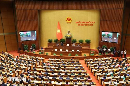  Phiên khai mạc Kỳ họp thứ 7, Quốc hội khóa XV. (Ảnh: TTXVN) 