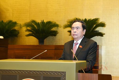 Phó Chủ tịch Thường trực Quốc hội Trần Thanh Mẫn chủ trì, phát biểu khai mạc Kỳ họp. Ảnh: Lâm Hiển