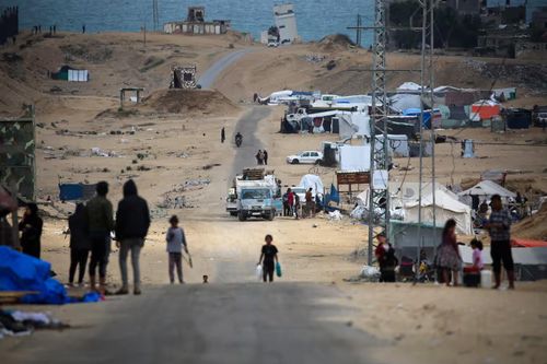 Hàng trăm nghìn người Palestine phải sơ tán khỏi Rafah khi Israel xúc tiến cuộc tấn công vào thành phố trong tháng 5. Ảnh: The Guardian