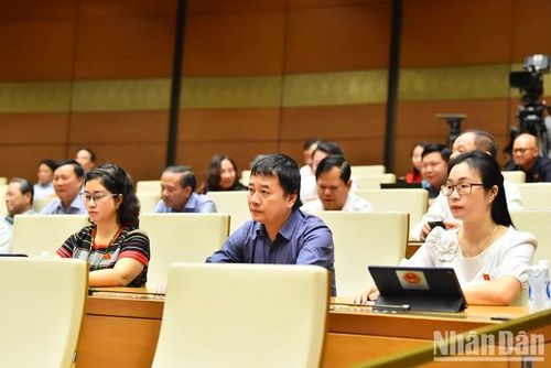 Quang cảnh phiên họp sáng 30/5. (Ảnh: Thủy Nguyên)