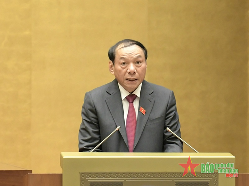 Bộ trưởng Bộ Văn hóa, Thể thao và Du lịch Nguyễn Văn Hùng: Tổng các nguồn lực huy động để thực hiện Chương trình là hơn 256.000 tỷ đồng, chia làm hai giai đoạn. Ảnh: Trọng Hải