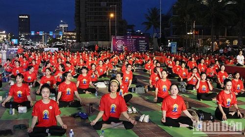 Hơn 1.500 hội viên tham gia đồng diễn yoga.