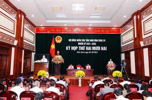 Quang cảnh Bế mạc kỳ họp thứ 22, HĐND tỉnh khóa XV.