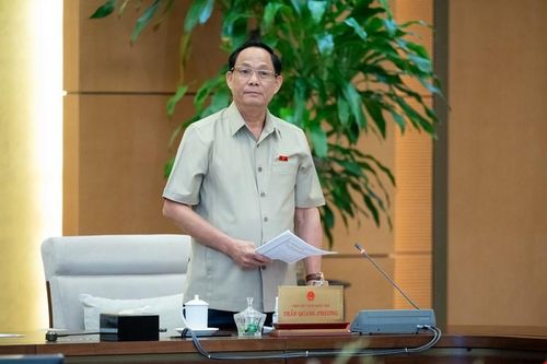  Phó Chủ tịch Quốc hội Trần Quang Phương phát biểu tại phiên họp 