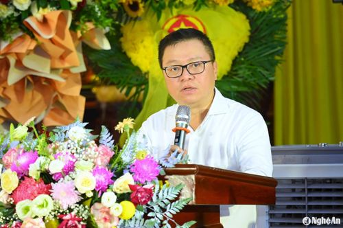 Đồng chí Lê Quốc Minh phát biểu tại buổi lễ. Ảnh: Thành Cường